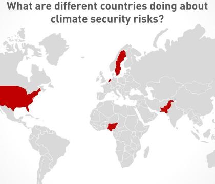 What are different countries doing about climate security risks? 5 Answers