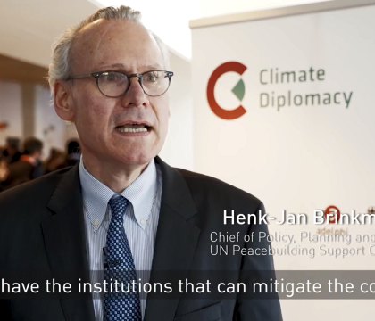 Sustaining Peace in a warming climate - Lessons Learned 