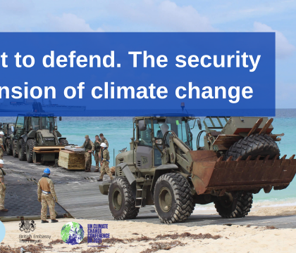 Webinar: Adapt to defend. The security dimension of climate change